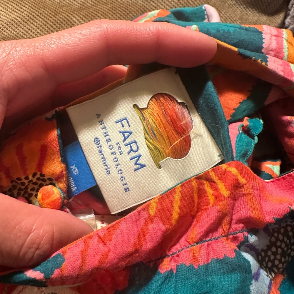 Farm Rio x Anthropologie Tropical Pleated Midi Dress - Picture 9 of 15